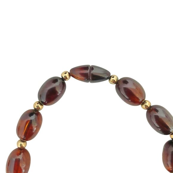 Vintage AVON Turtle Bay Collection Beaded Tortoise Look Necklace In Original Box - Picture 6 of 8